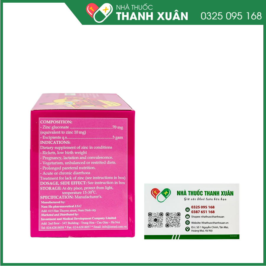 ZinC-Kid Inmed bổ sung kẽm cho trẻ em